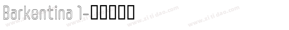 Barkentina 1字体转换